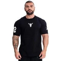 2020 new men short sleeve tight t shirt casual cotton streetwear gyms fitness t shirts summer homme workout tops tees