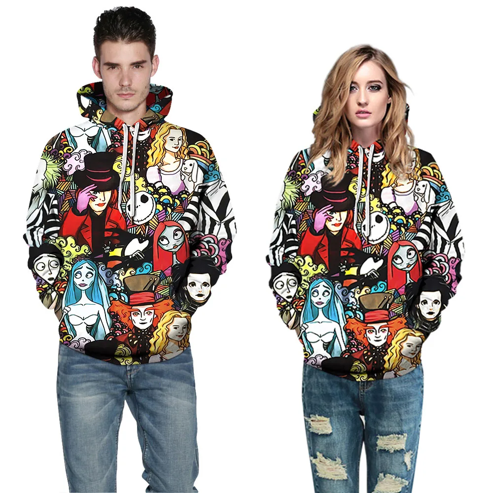 

Dropship Cartoon Hoodie Men/Women Hooded Tracksuit Tops Funny Print Anime 3D Sweatshirt Pullovers YXQL9124