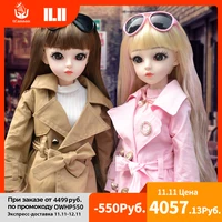 ucanaan bjd doll 60cm 13 fashion girls sd dolls 18 ball jointed doll with outfits clothes set shoes wig makeup children toys