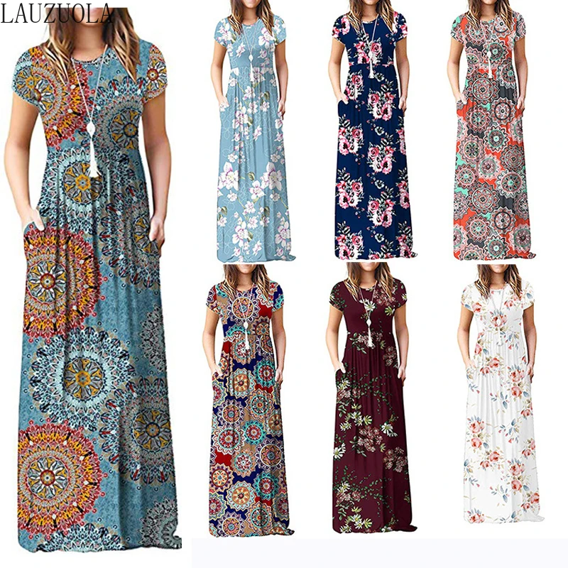 Длинные белые летние платья-Макси в стиле бохо женские пляжные богемные платья с