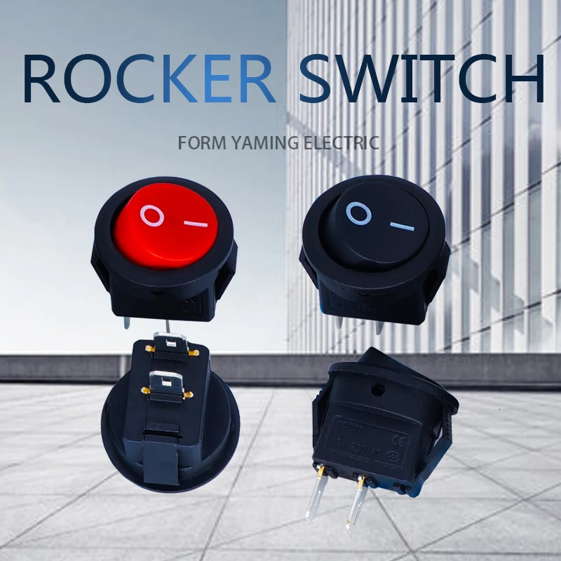 Выключатель круговой вкл/выкл 10 шт. 15 мм два положения ниже 2 штифтов источник