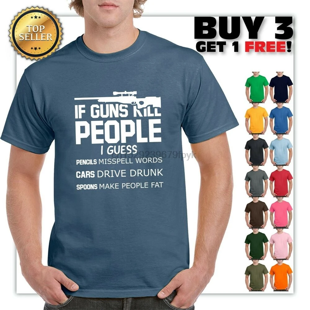 Футболка If Guns Kill People забавная Мужская футболка 2А с надписью People|Мужские футболки|