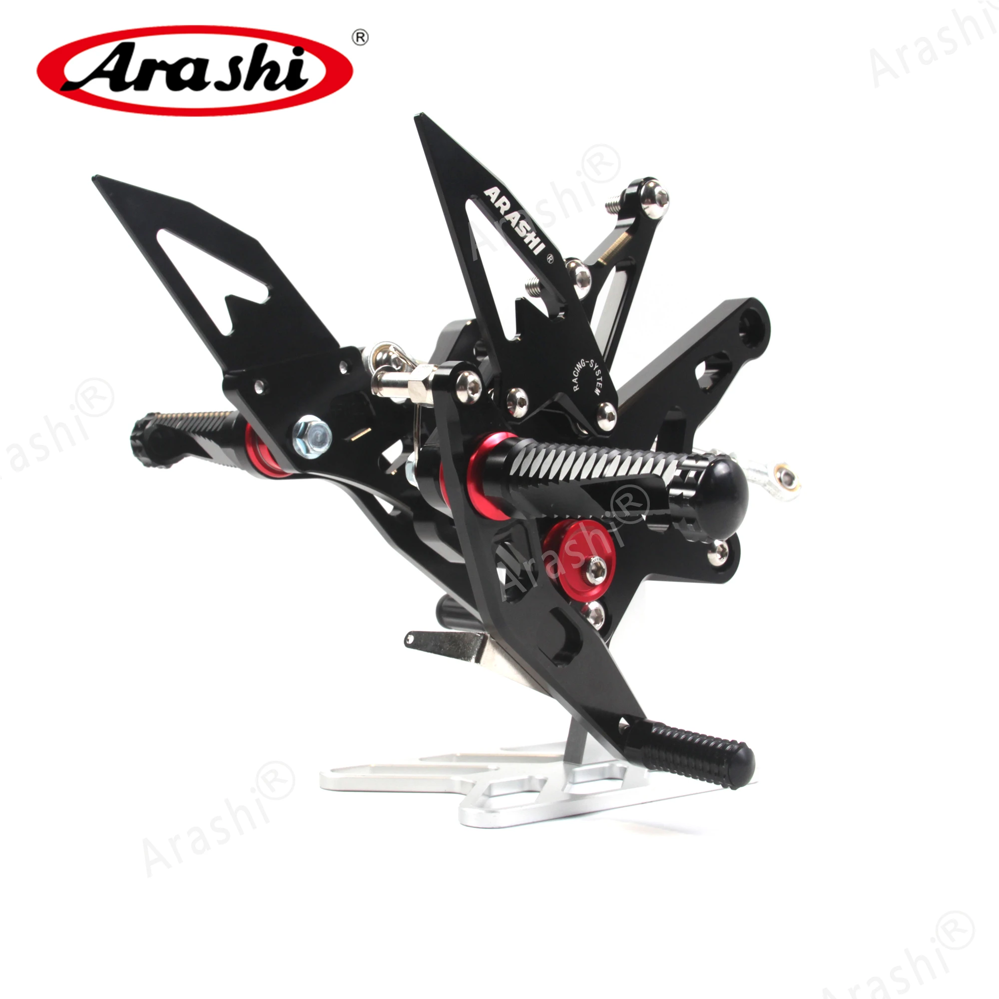 Arashi CNC Adjustable Footrest For KAWASAKI Ninja 400 2018-2019 Rider Rearset Foot Pegs NINJA400 2018 2019 | Автомобили и