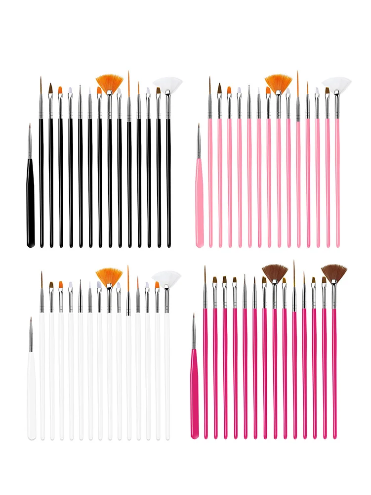 

15Pcs Nail Brush Painting Pen Nail Art Design Gel Polish Painting Drawing Acrylic Gel Nail Brushes For Nails Art Manicure Tools