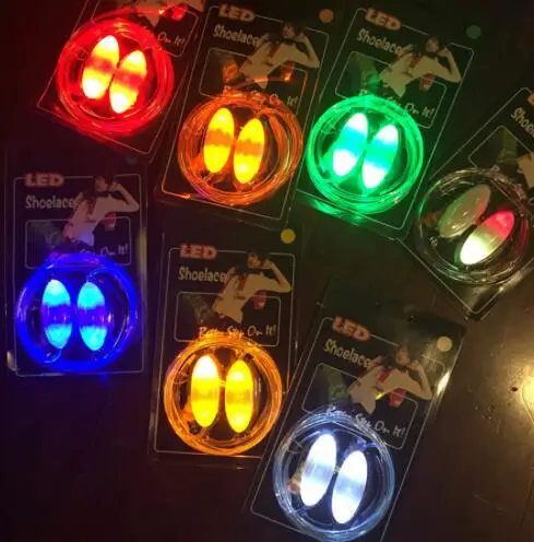 

Light up Fashion LED Luminous Shoelaces Flash Party Glowing Shoe Strings for Boys and Girls hot sale