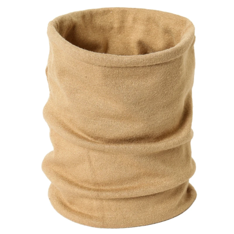 Зимний шарф с кольцом для шеи Женский однотонный кашемировый шарфы хлопковые