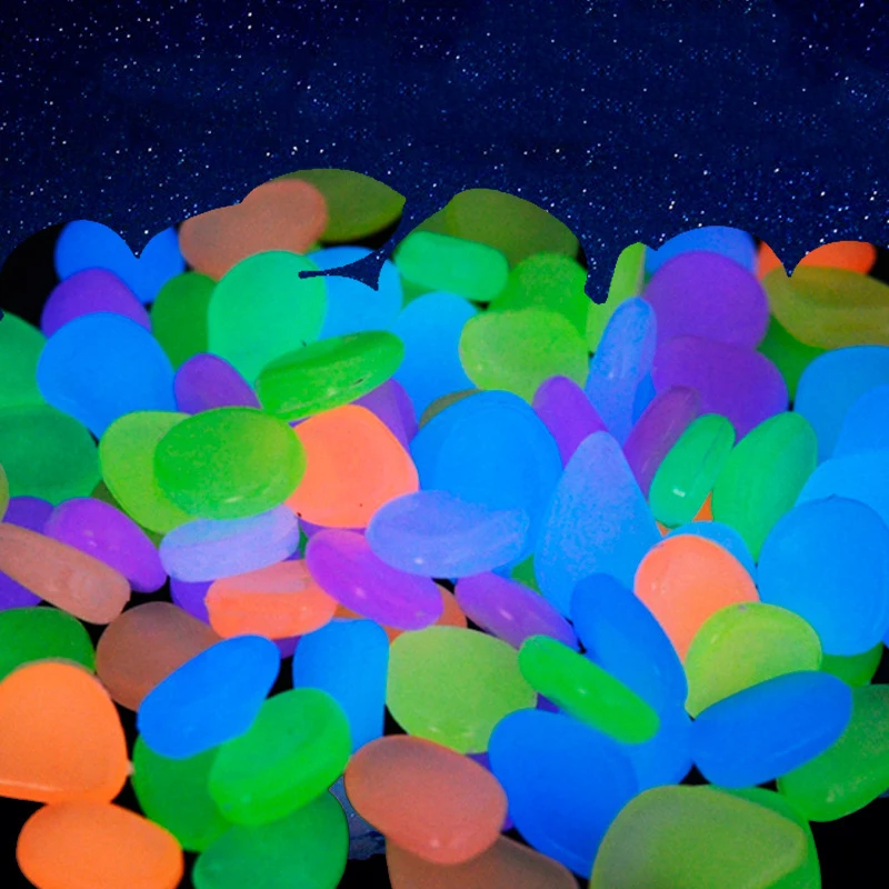 

Luminous Stone Garden Fish Tank Artificial Stone Luminous Color Goose Soft Stone Landscaping Luminous Stone Aquarium Accessories