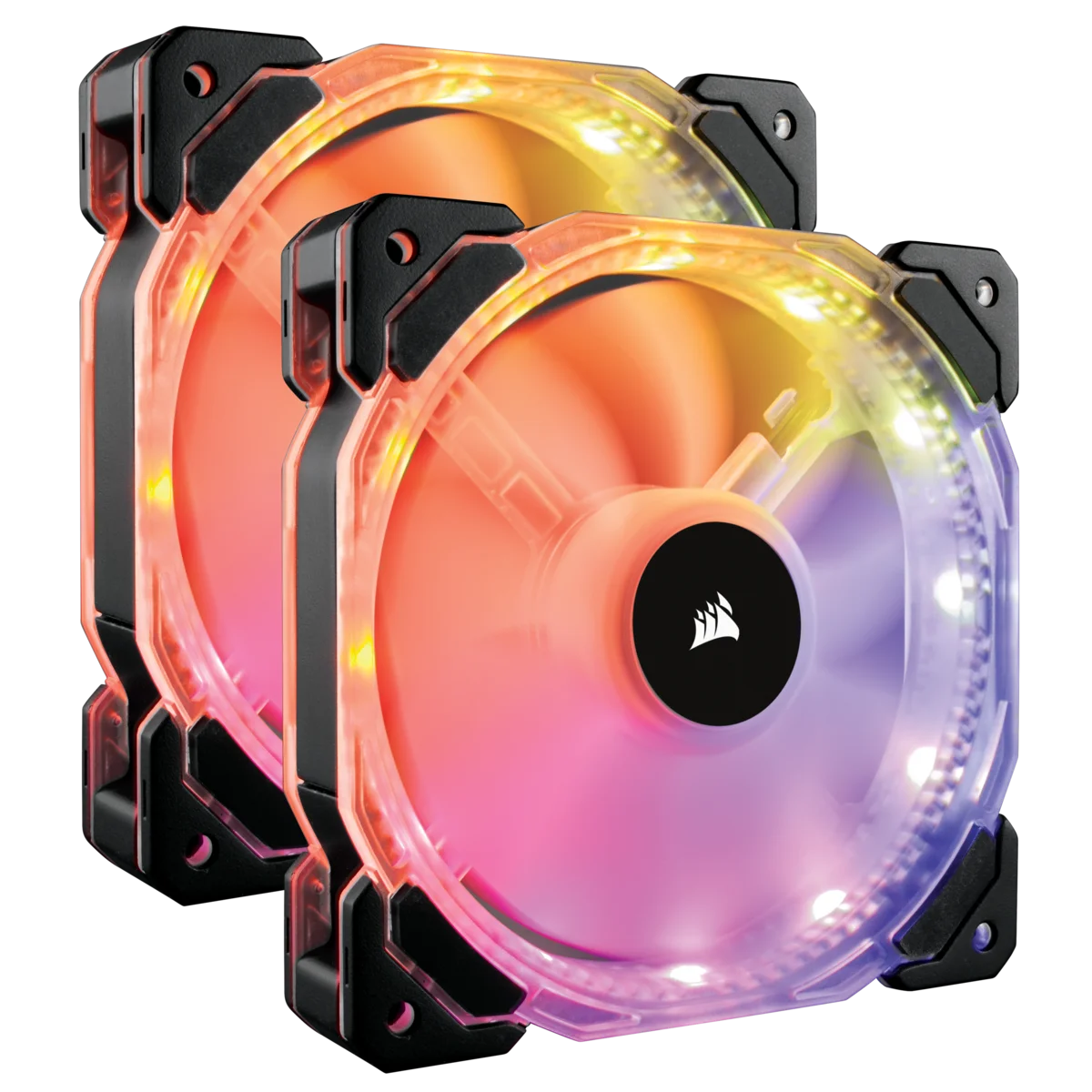 CORSAIR HD140 RGB высокопроизводительный 140 мм PWM вентилятор-двойной комплект с Controller-140mm