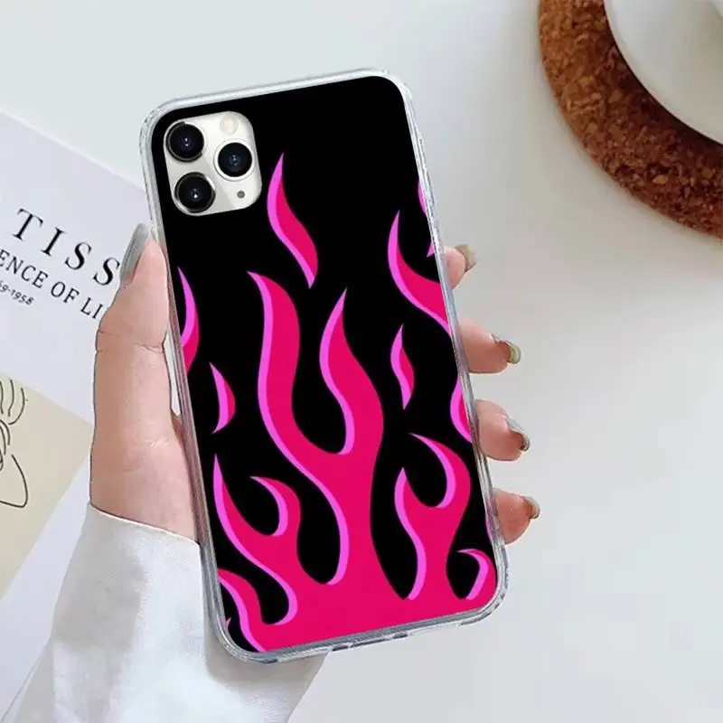 

Fire flame art pattern Phone Case For iphone 12 5 5s 5c se 6 6s 7 8 plus x xs xr 11 pro max mini luxury coque cover funda