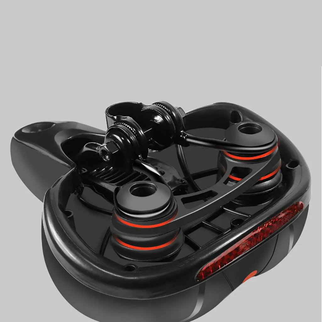 Велосипедное седло с задним фонарем утолщенные широкие велосипедные сиденья