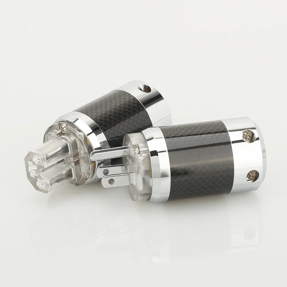 Углеродное волокно родиевое покрытие США Разъем питания IEC аудио разъем HIFI|power