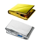 Уличное водонепроницаемое аварийное одеяло, спальный мешок, спальный мешок из фольги, комплект первой помощи, спасательный кемпинг, защита от солнца, снаряжение для выживания