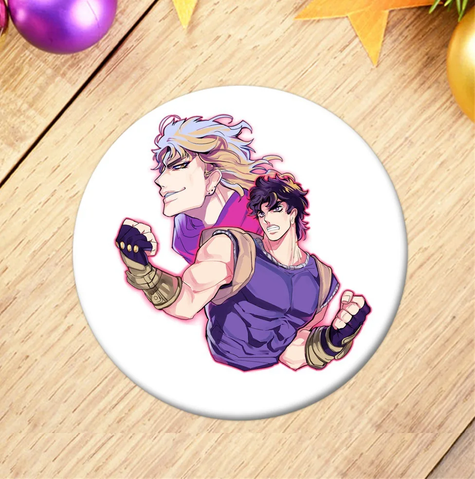 8 ; аниме «Jojo невероятное приключение значок косплея брошка мультфильм шпильки ювелирной коллекции Выпускной подарок рюкзаки кнопки для одежды - Окраска металла: 8