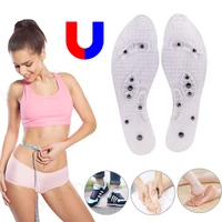 body detox slimming magnetic foot acupuncture point therapy insole cushion massager brioche comfort massage shoe pads therapy
