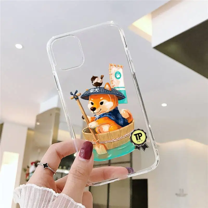 

Cartoon cute animal Phone Case Transparent for iPhone 6 7 8 11 12 s mini pro X XS XR MAX Plus SE cover funda