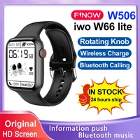 finow w506 smartwatch iwo 15 w66 lite 2021 series 6 bt calling wireless charge relogio inteligente smart watch men pk m26 plus
