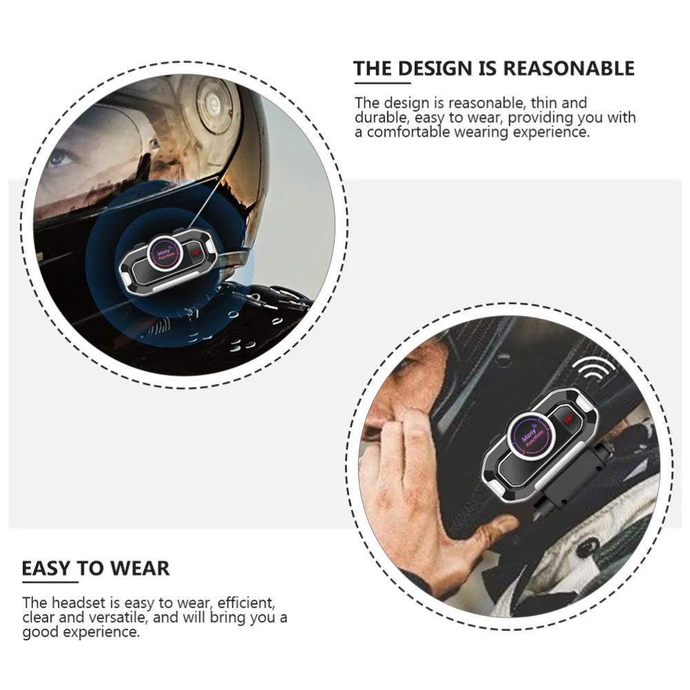 

1 Set Motorcycle Headphones Wireless Helmet Earphone Chic Motorbike Headset