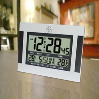 digital table clocks electronic alarm clock large led calendar temperature meter display home office desk wall clock thermometer