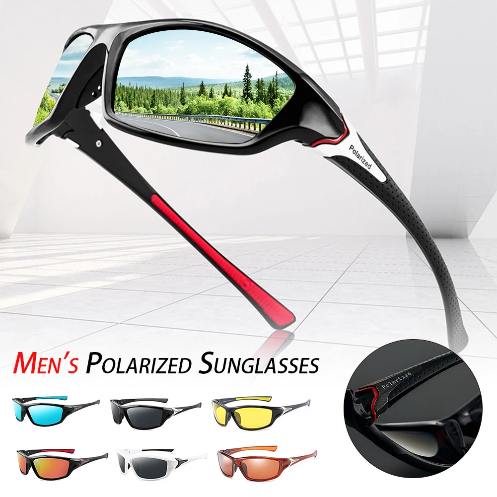 

Fashion Classic Square Polarized Sunglasses Men Women Sports Outdoor Beach Fishing Travel Colorful UV Protection Goggles