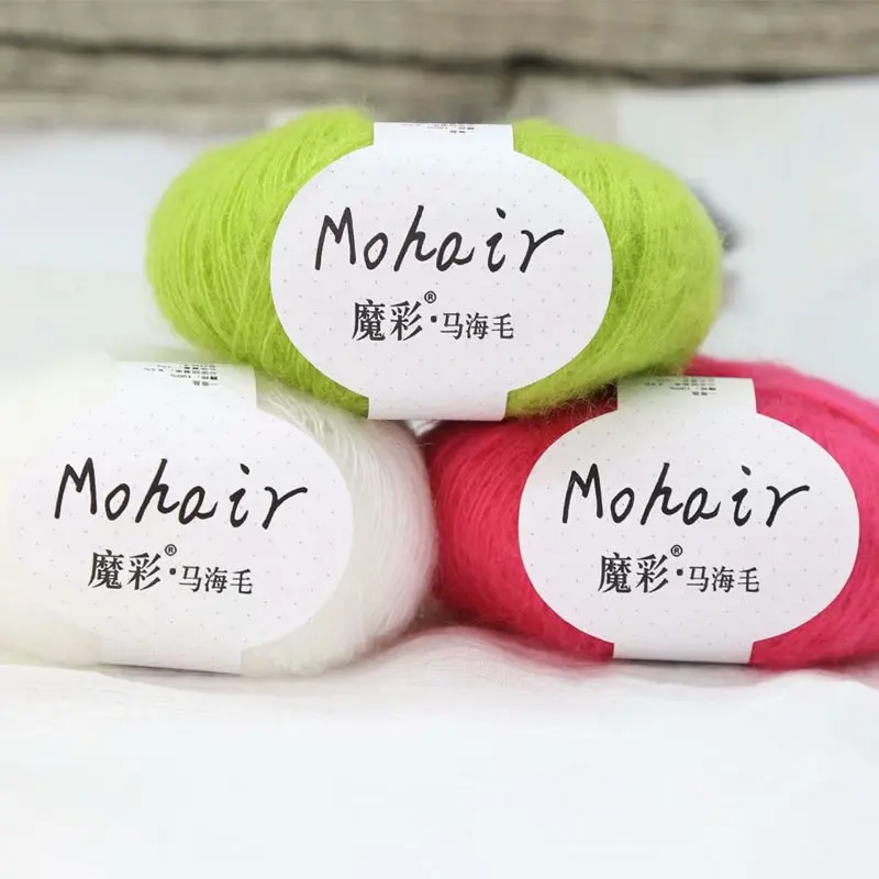 25 г/шар акриловая мохеровая пряжа для вязания крючком Детская Пряжа кожи