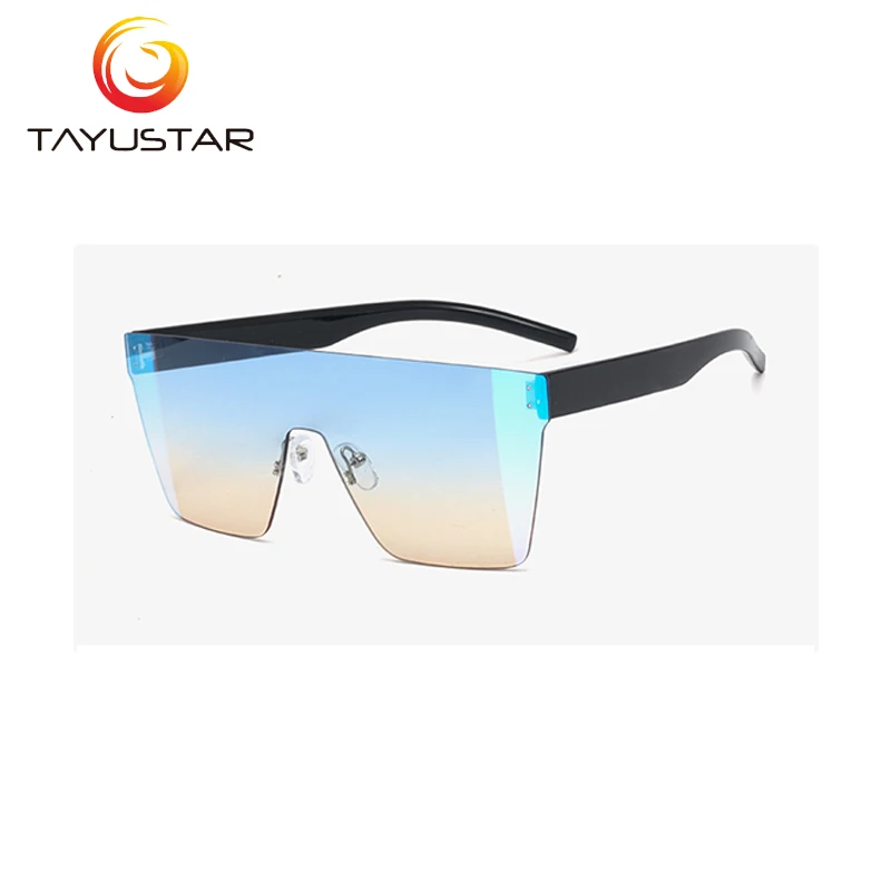 Мужские и женские очки без оправы MEESHOW Винтажные Солнцезащитные с плоскими