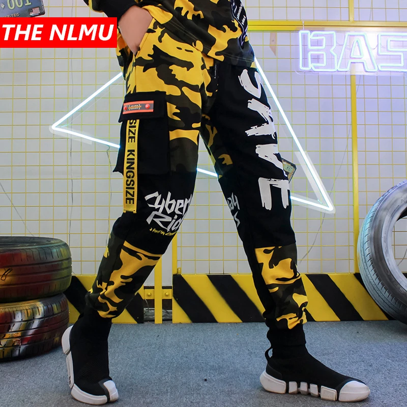 

Брюки-султанки с камуфляжным принтом на бедрах, мужские брюки-джоггеры, лето-осень 2021, модная уличная одежда, танцевальные брюки, спортивные...