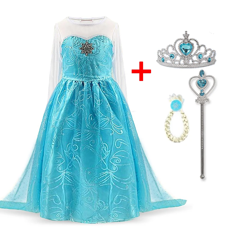 Девушки платье принцессы Детский костюм для костюмированной вечеринки одежда