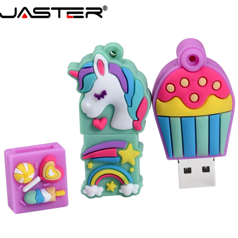 JASTER USB 2 0 Милая мультяшная ручка Конфета чехол модель флеш накопитель 4 ГБ 8 16 32 64