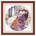 Набор для вышивки крестиком Fishxx Точная печать E1135 картина для спальни спальный красавица длинные волосы девушка вышитые вручную персонажи
