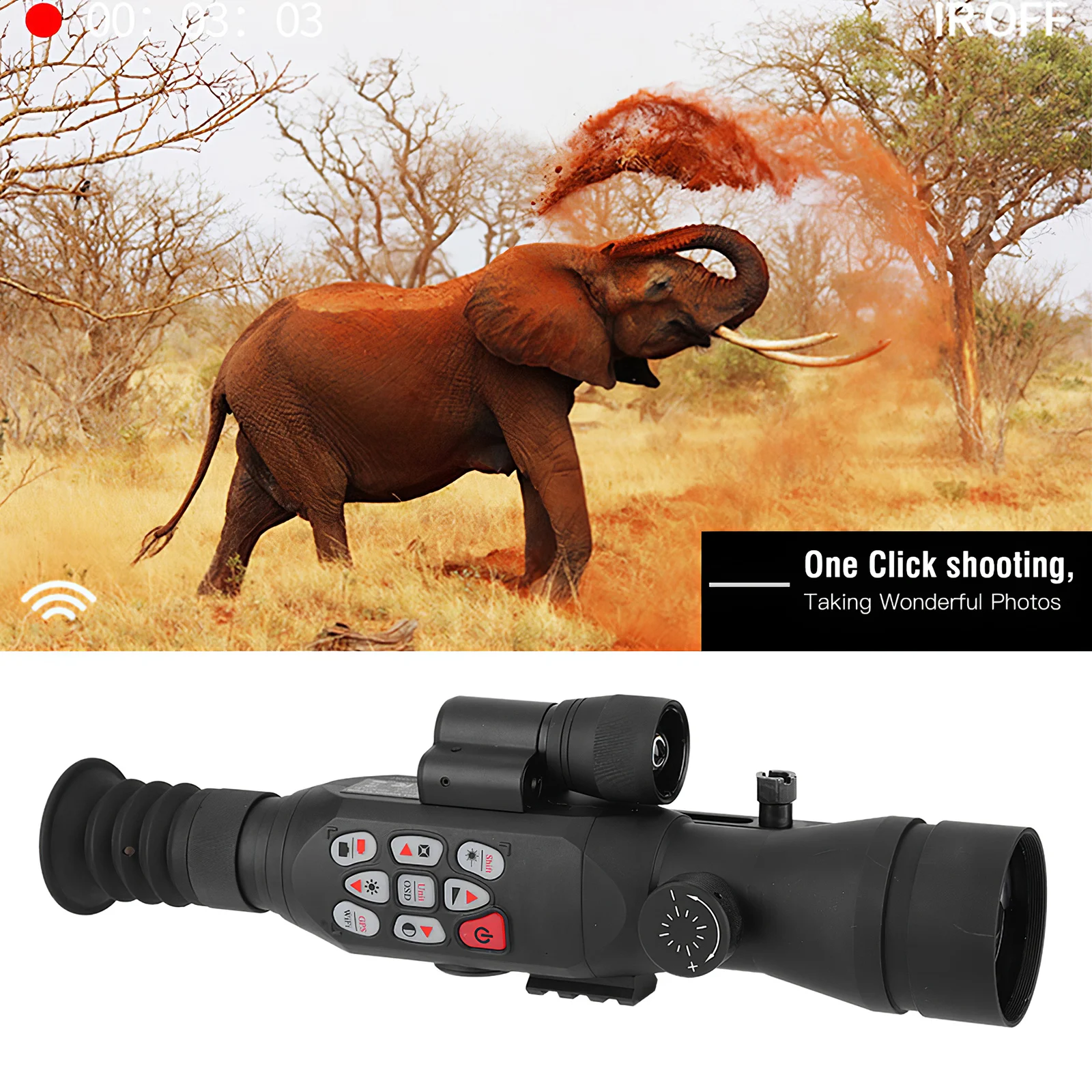 

Night Vision Telescope Monocular Digital IR Nightshot Vision 1080p HD Outdoor Hiking Observe Hunting Tourism Powerful Monocular