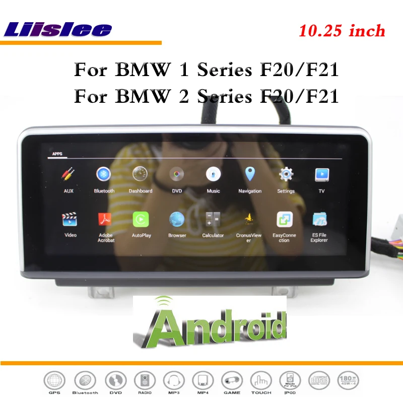 Автомобильный мультимедийный плеер Liislee на Android для BMW 1 / 2 серии 2010 ~ 2018 стерео