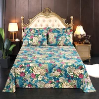 3pcs bedding set 100 cotton thicken bed sheet 1pc bed skirt 2pcs pillowcase twin flat sheet large size bed cover 235x300cm