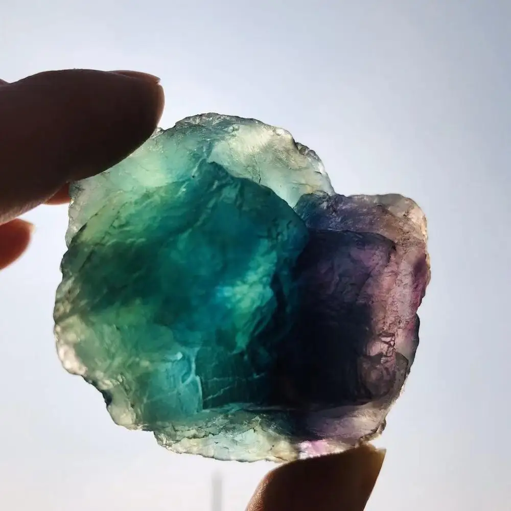 Камня вышитые бисером радуга флюоритовый кварц минеральные образца с украшением