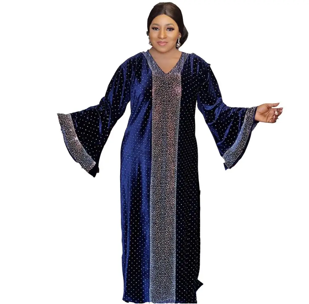 Женское платье в африканском стиле tilapia длинное макси с длинным рукавом со