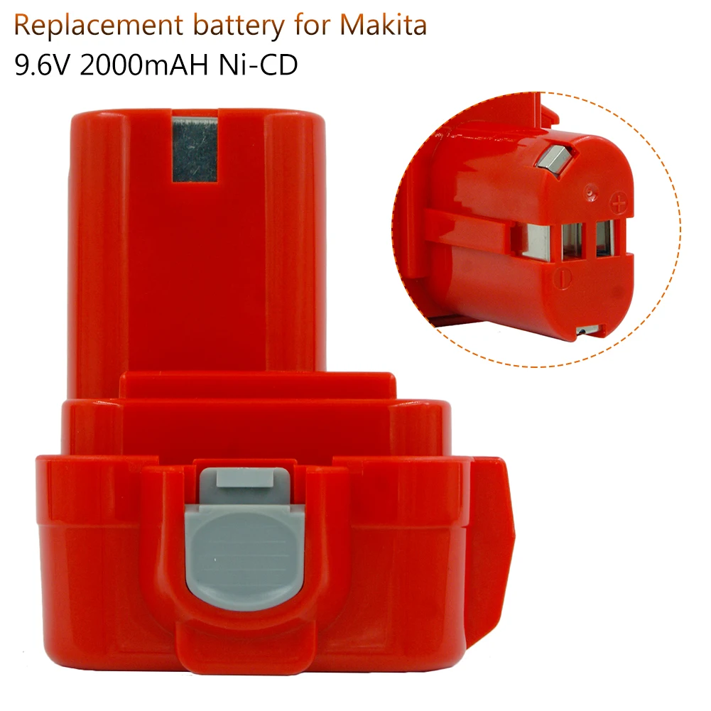 PA09 9 6 V 2000mAh Ni CD Сменный аккумулятор для Makita 9120 9122 6207D 6261D 192595 8 192596 с