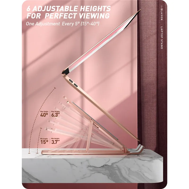 i blason cosmo laptop stand adjustable portable computer stand aluminum alloy laptop holder with multi angle stand for macbook free global shipping