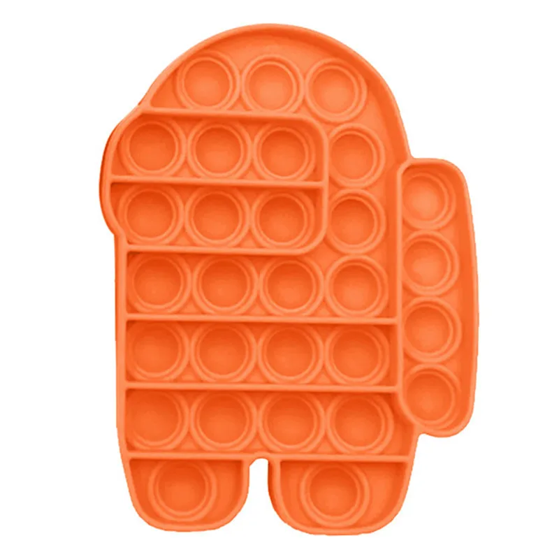 

Silicone Push Pop It Bubble Sensory Fidget Toy Adult Child Autism Squishy Funny Antistress Popit Among Us Stress Reliever Toys