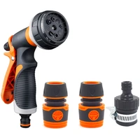 8 pattern garden water gun hose nozzle mutifunctional household car washing yard water sprayer pipe tube nozzle sprinkle tools