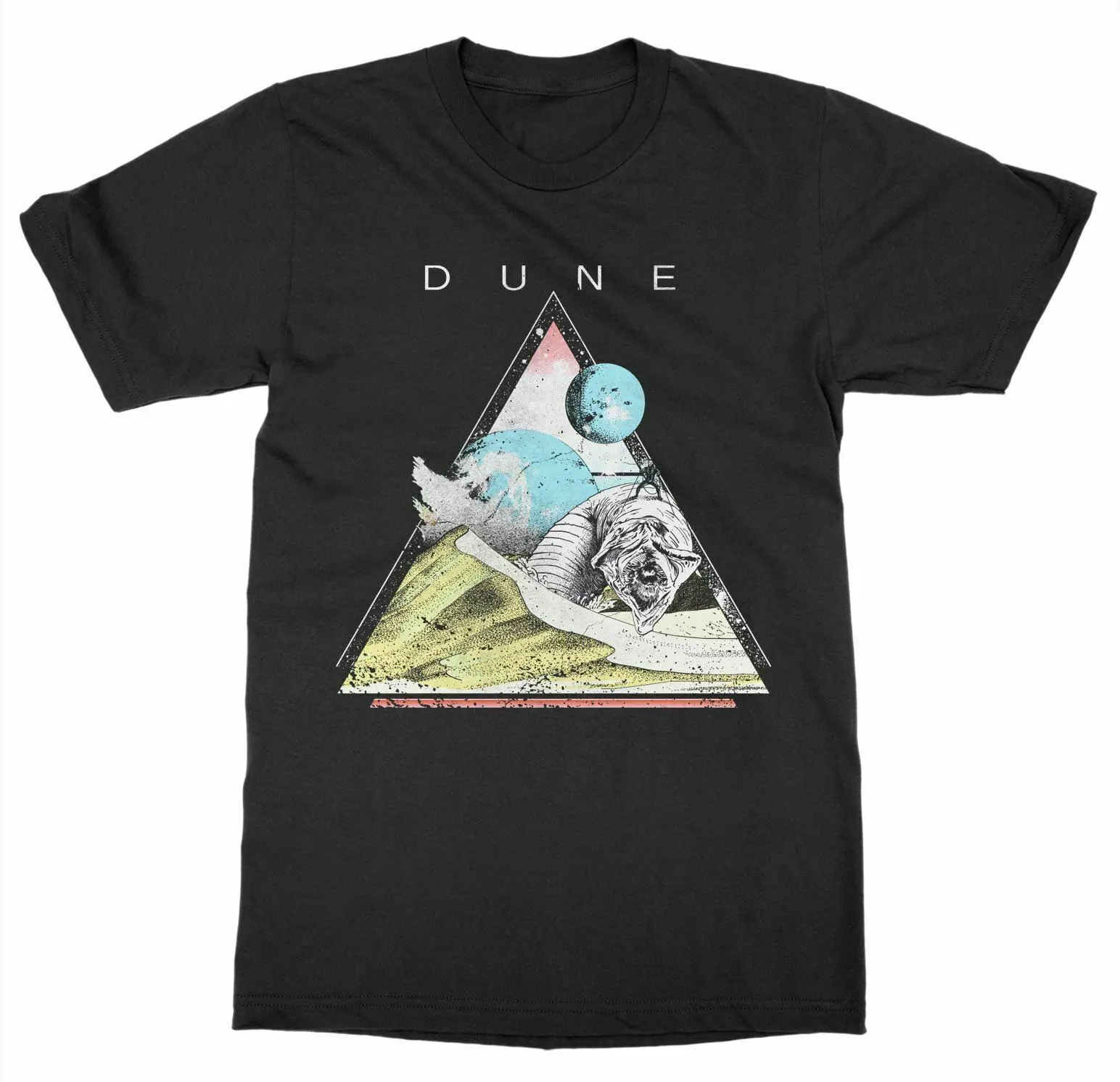 

Dune T-Shirt Frank Herbert Book Classic Novel Gift Read Science Fiction SciFi O - Collar Four - Season Printed T-shirt