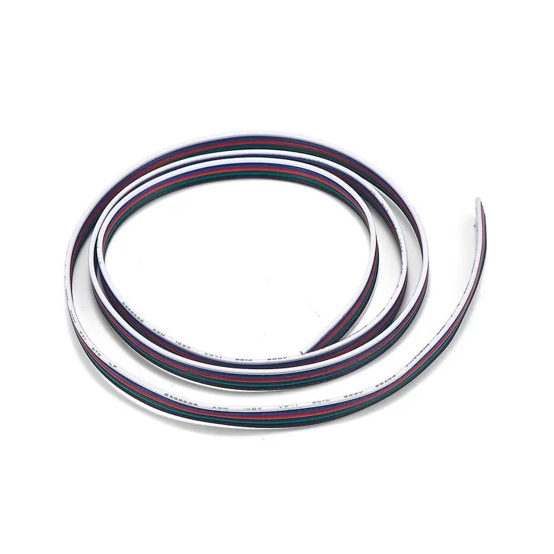 RGBW электрический кабель 1 м 22AWG 20AWG Луженые Медные провода 5 контактный провод SM JST