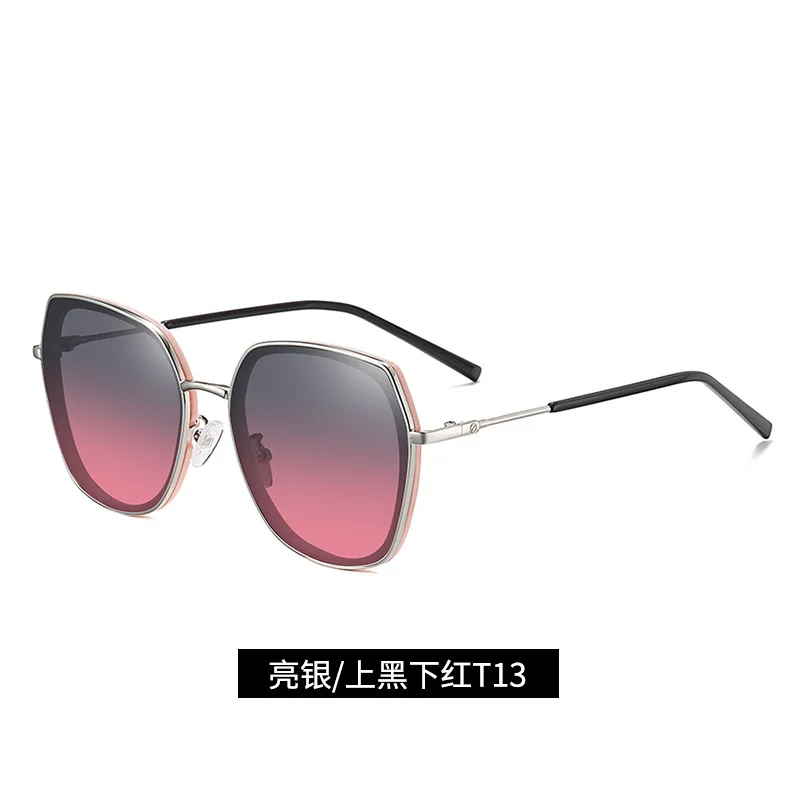 

Korean style ladies polarized sunglasses outdoor travel beach sunglasses fashion big frame anti-UV sunglasses