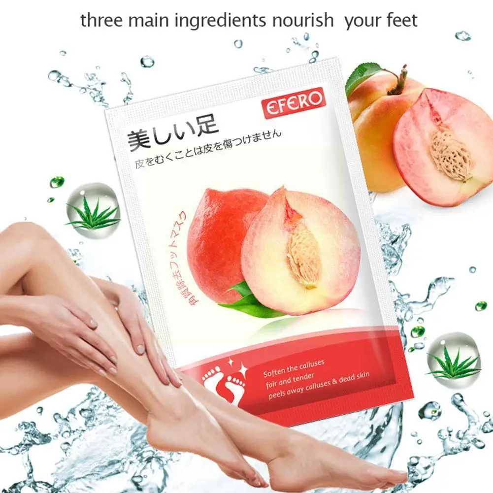 

1 Pair Natural Foot Mask Exfoliating Whitening Moisturizing Care Tender Foot Healthy Beauty Peeling Foot Feet Cover R8E7