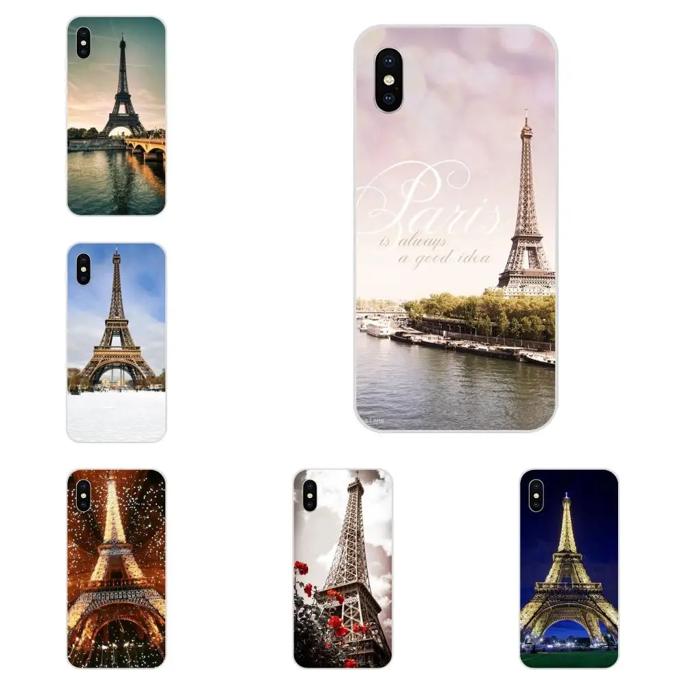 Прозрачная мягкая оболочка романтичный Париж Эйфелева башня Пастель для Galaxy J1 J2