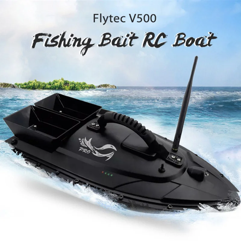 Рыболовная лодка Flytec V500 с дистанционным управлением 50 см 500 м 5 4 км/ч 2 24