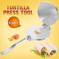 6 5inch 16 2cm aluminum tortilla dough maker dining press foldable home bakeware tool flour corn baking diy pie tools easy clean
