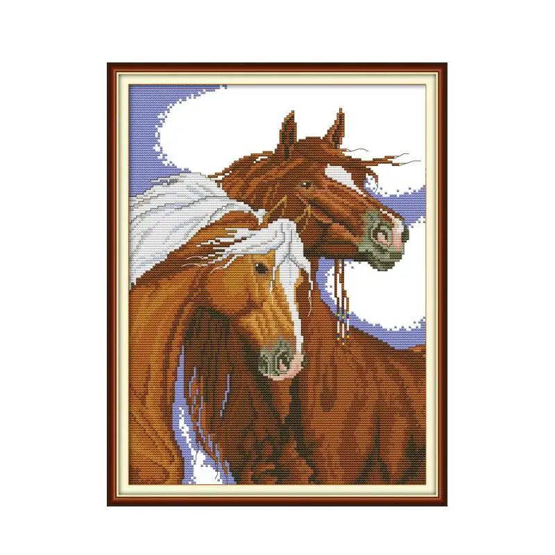 

Lean close together cross stitch kit aida 14ct 11ct count print canvas cross stitches needlework embroidery DIY handmade