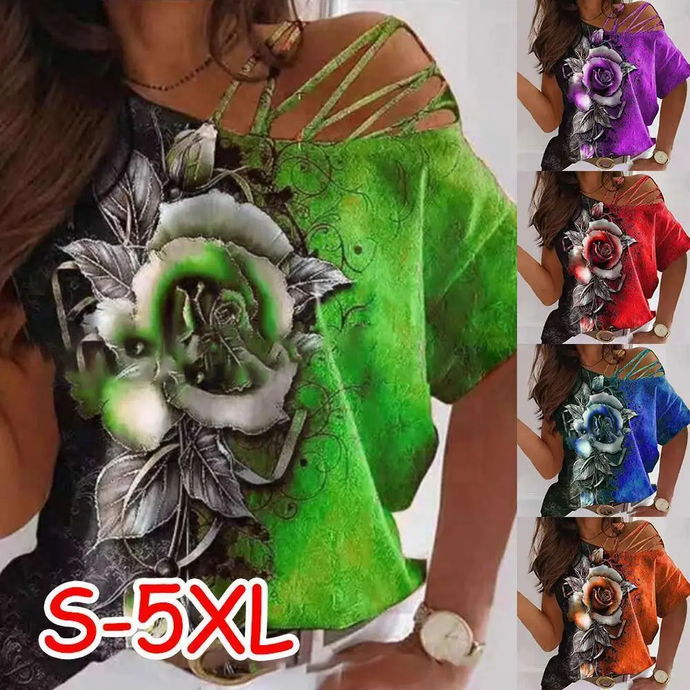 

Women Short Sleeve T-shirts Summer Ladies Top Simple Tees Size Clothes Tshirt Casual Tee Tops Plus Femme Casual Female Loos I2z1