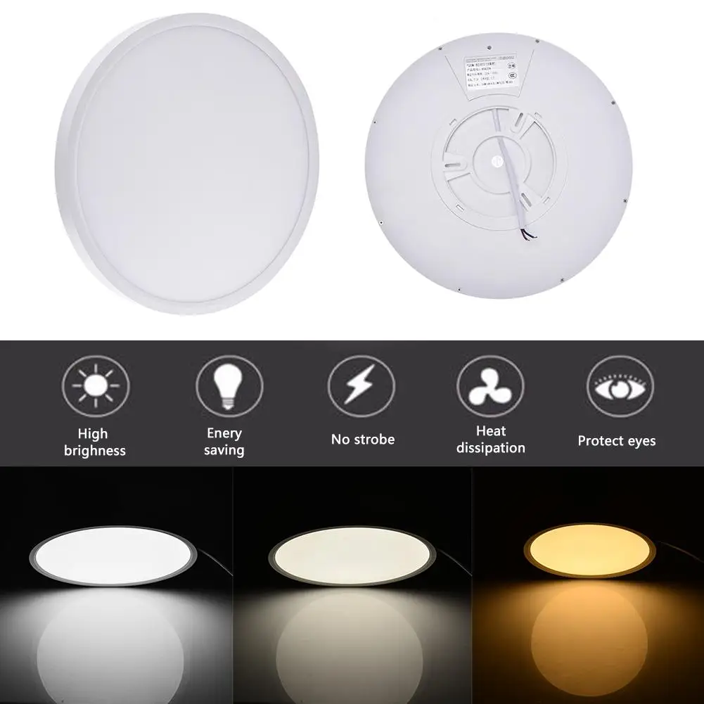 

LED Flush Mount Ceiling Light 9 Inch/18 Watt (3000k / 4000k / 6500k) 0.94 Inch Thickness Round For 10-25 Square Meters Room