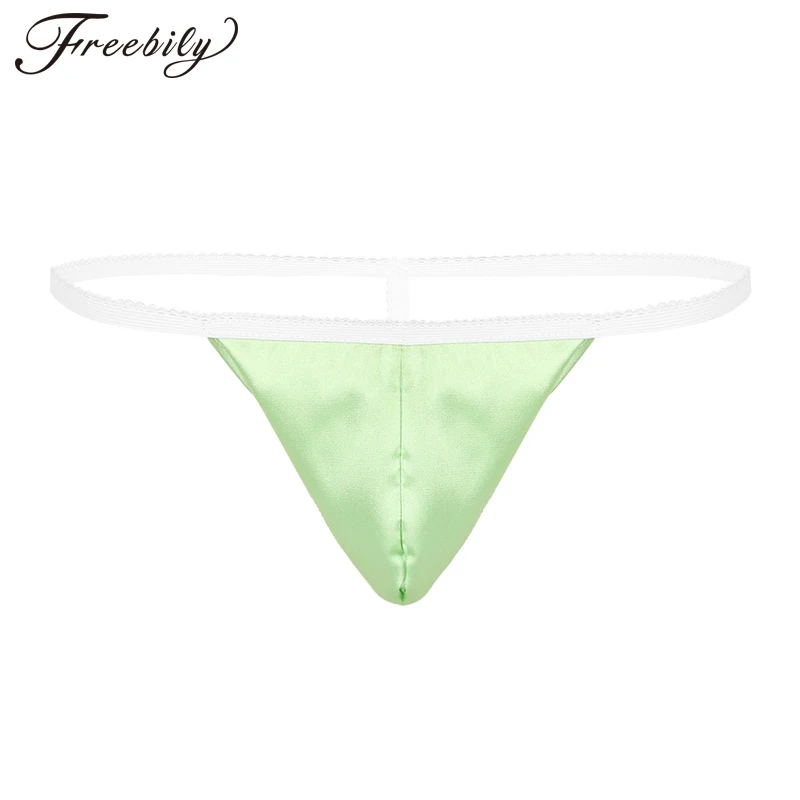 Мужские стринги сексуальное нижнее белье гей бандаж гладкое Шелковистое