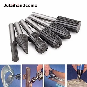 6 шт., набор фрез для гравировки, хвостовик 14 дюйма, 6 мм